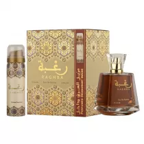 Lattafa Zestaw Woda perfumowana Raghba + Dezodorant 100 ml + 50 ml