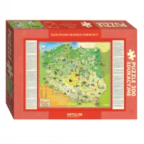 Puzzle 200 el. Polska Modego Odkrywcy ArtGlob