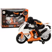 Motor z motocyklist + wiata i dwik Leantoys