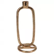 H&S Decoration wiecznik owalny 24 cm zoty