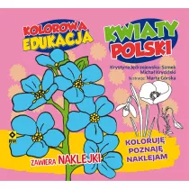 Kolorowanka edukacja kwiaty polski