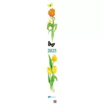 Kalendarz 2025 paskowy kwiaty