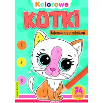 Kotki. Kolorowanie z cyferkami