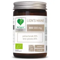 Be Organic Grzyby soplwka jeowata (lions mane) ekstrakt (500 mg) Suplement diety 50 kaps. Bio