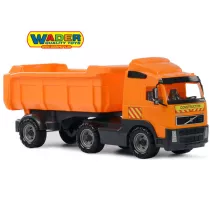 Wywrotka VOLVO. Ciarwka z naczep w siatce Polesie