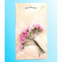 Galeria Hobby Kwiatki papierowe margerytki wi�zka r�owe 10 szt.