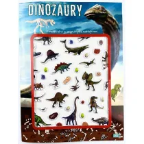 Dinozaury. Ksi��eczka z wypuk�ymi naklejkami