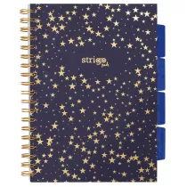 Koozeszyt Strigo B5 Project Book Gwiazdy czarny w kratk