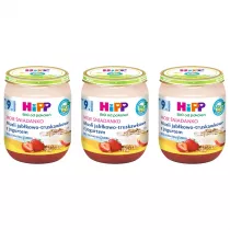 Hipp Moje niadanko Musli jabkowo-truskawkowe z jogurtem po 9. miesicu zestaw 3 x 160 g Bio
