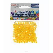 Brewis Koraliki do nawlekania + sznurek ��te 6mm, 16g