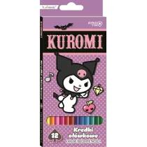 St. Majewski Kredki owkowe trjktne 12 kolorw Kuromi