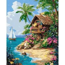 Ideyka Malowanie po numerach - �ycie w tropikach 40x50cm