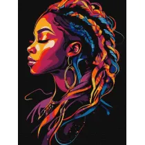 Ideyka Malowanie po numerach - Jaskrawe W�osy 30x40cm