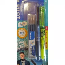 Strigo Dugopis wymazywalny Frixion Clicker + Zakrelacz + 3 Wkady niebieski 0.5 mm