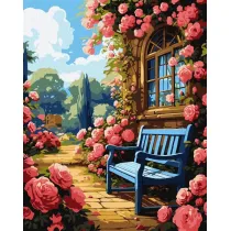 Ideyka Malowanie po numerach - Kwiatowy ogr�d 40x50cm