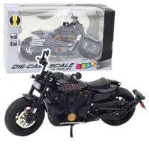 Motocykl Chopper ze wiatem dwiekiem 1:12 Leantoys