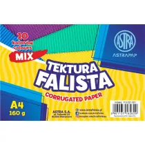 Astra Tektura falista A4 mix 10 kolorw