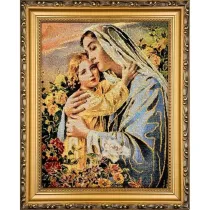 Obraz Haftowany Matka Bo�a z Dzieci�tkiem 22x27,5