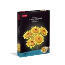 Puzzle 3D 180 el. Du�y bukiet kwiat�w S�oneczniki Cubic Fun