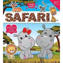 Naklejki iskierki z brokatem. Safari