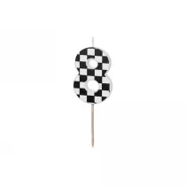 PartyDeco �wieczka urodzinowa 8 5.5cm