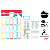 Mp Main Paper Naklejki imienne 2 arkusze 49x25mm