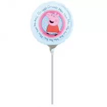 Amscan Mini shape. Balon foliowy �winka Peppa okr�g�y