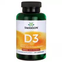 Swanson Witamina D3 4000 Iu Suplement diety 90 kaps.