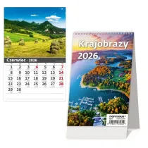 Kalendarz 2026 biurkowy pionowy miesiczny HELMA