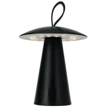 H&S Decoration Lampa stoowa USB LED czarna 17 cm
