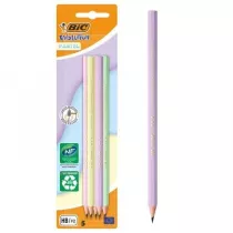 Owek Evolution Pastel bez gumki BIC 5 szt.