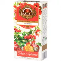 Basilur Herbata owocowa napar Cranberry w saszetkach 25 x 2 g