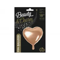 Godan Balon foliowy Serce rowo-zoty 45cm