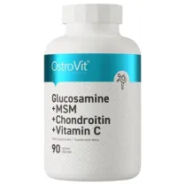 OstroVit Glukozamina + MSM + Chondroityna + Witamina C suplement diety 90 tab.