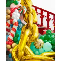 PartyDeco Girlanda balonowa �a�cuch z�oty 6,7m