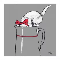 Museums & Galleries Karnet kwadrat z kopert� Thirsty Work