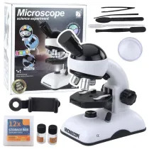 Mikroskop powikszenie 1200x Leantoys
