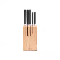Brabantia Zestaw 5 noy w drewnianym bloku Profile 260483