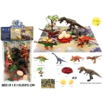 Zestaw dinozaur�w z jajkiem i mat�