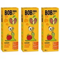 Bob Snail Przekska jabkowo-dyniowa bez dodatku cukru Zestaw 3 x 30 g