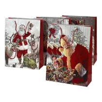 Adar Torebka prezentowa Bo�e Narodzenei mix 35x12x9cm