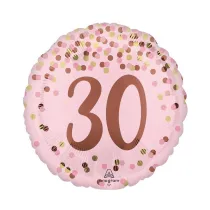 Balon foliowy Pretty pink 30th Birthday 46cm