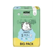 Muumi Baby Pieluchomajtki ekologiczne 5 (10-15 kg), Big Pack (uszkodzone opakowanie) 54 szt.
