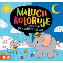 Maluch koloruje i poznaje przeciwiestwa