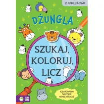 Szukaj, koloruj i licz. D�ungla