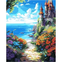 Koh-I-Noor Malowanie po numerach - Zamek nad morzem 40x50cm