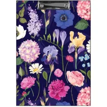 Penmate Deska z klipem a4 t0124 kwiaty polskie hortensja na ciemnym tle folia mat nierysuj�ca