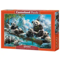 Puzzle 2000 Pandas' Winter Fun Castorland