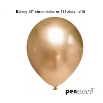 Penword Balony chromowane z�ote 30.5cm