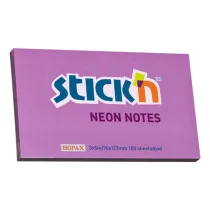 Stickn Notes samoprzylepny neon fioletowy 12.7 x 7.6 cm